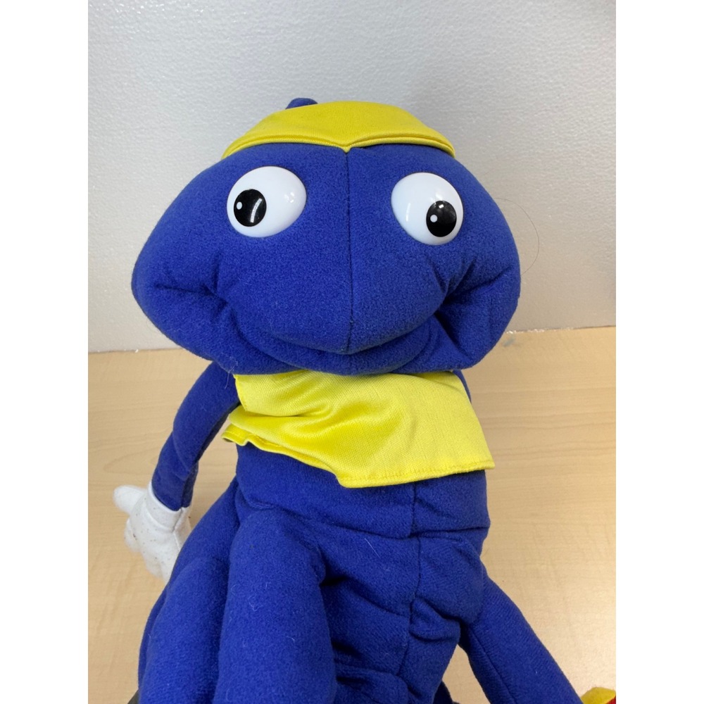 Standard Publishing Blue Gym Workout Ant Hand Puppet 2003 Plush Character Toy‎